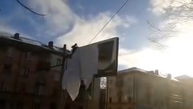 Установка рекламы на щит смотреть онлайн
