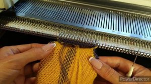 Носки или следки по косой на вязальной машине