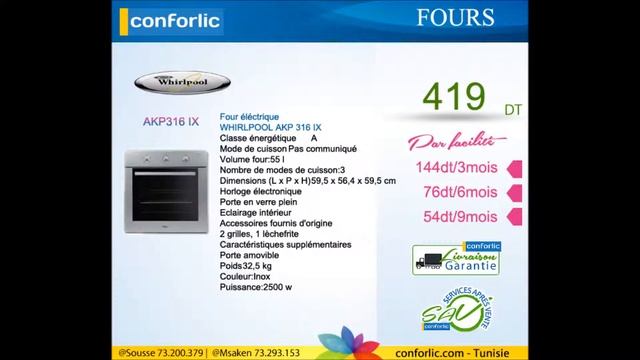 Conforlic | Catalogue Fours Whirlpool Juin 2013 смотреть онлайн