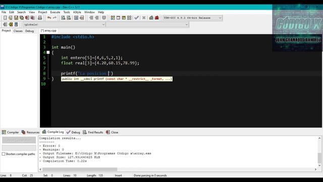 Programación en lenguaje C - Vector unidimensional (array-arreglos int/float ) смотреть онлайн