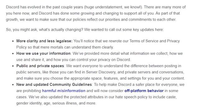 Discord Terms of Service - Discord TOS Update - Privacy Policy and Community Guidelines Updates смотреть онлайн