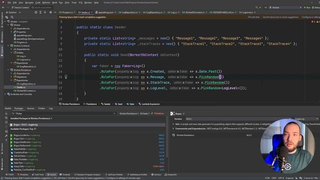 How to create the job using Quartz.NET and set up Entity Framework Core смотреть онлайн
