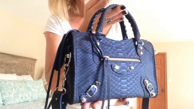 Balenciaga Python Mini City - Review/Mod Shots/Size comparison with LV Twinset & Classic City смотреть онлайн