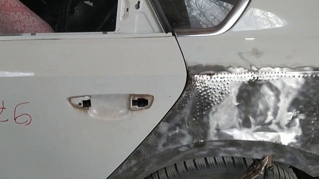 Ремонт задних крыльев. Volkswagen Passat. Body repair. смотреть онлайн