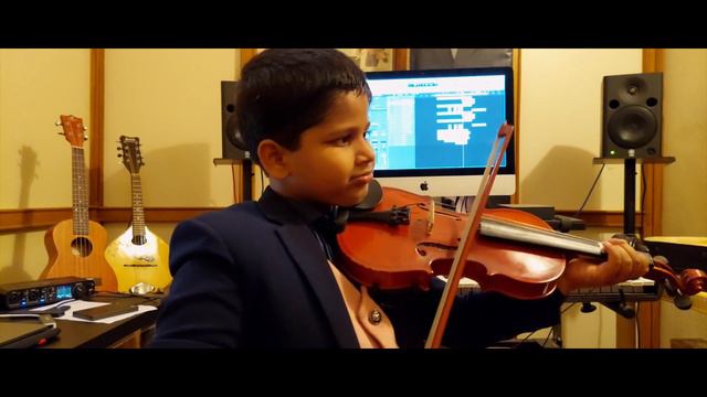 7-year-old Akshat Aaron wishing Power Star Pawan Kalyan | Birthday Song | Violin Cover смотреть онлайн
