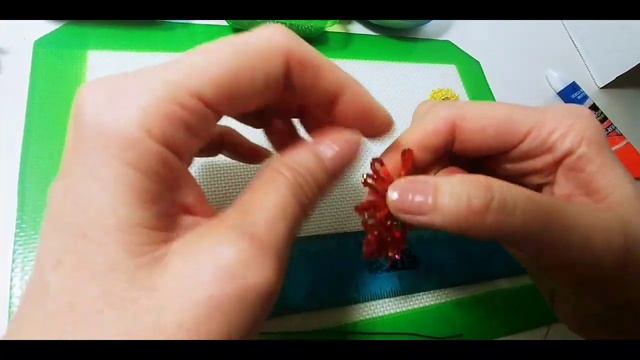 Цветы из бисера в чашке для начинающих МК от Koshka2015 - цветы из бисера, бисероплетение