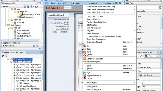 Tips and Tricks for the Visual JSF Editor in JDeveloper смотреть онлайн