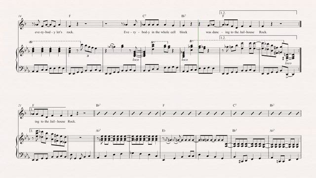 Cornet - Jailhouse Rock - Elvis Presley Sheet Music, Chords, & Vocals смотреть онлайн