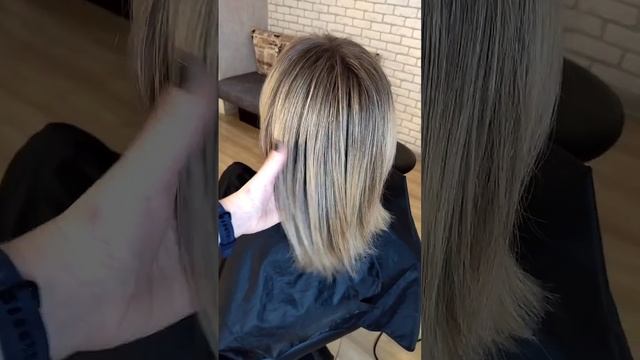 Аиртач от самых корней. Аиртач на каре. Холодный оттенок.