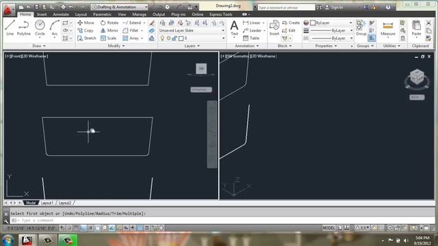 AutoCAD 2013 - 3D Modeling Basics - Sofa Part 1 - Brooke Godfrey смотреть онлайн