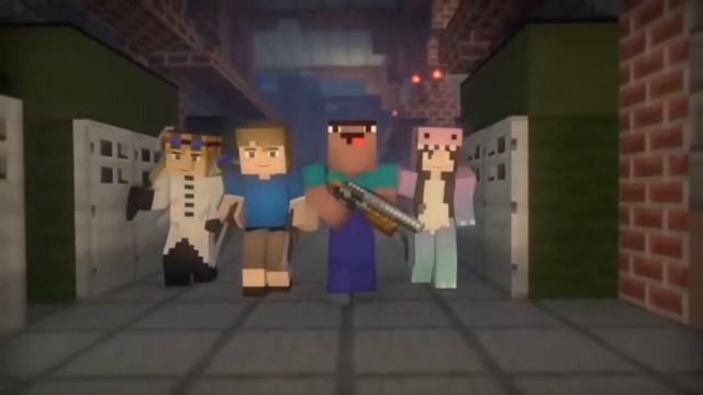 Minecraft клип ,,Я чувствую монстра,, смотреть онлайн