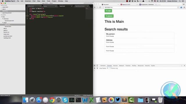 Атрибуты и изолированный scope в директивах Angular JS смотреть онлайн