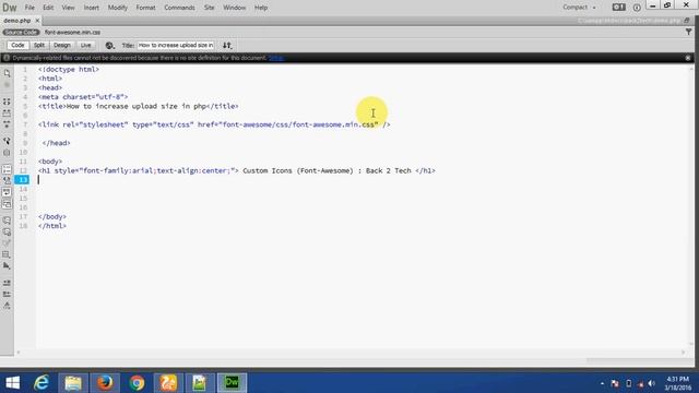 how to use icon in html/php (Font Awesome Tutorial) - Hindi смотреть онлайн