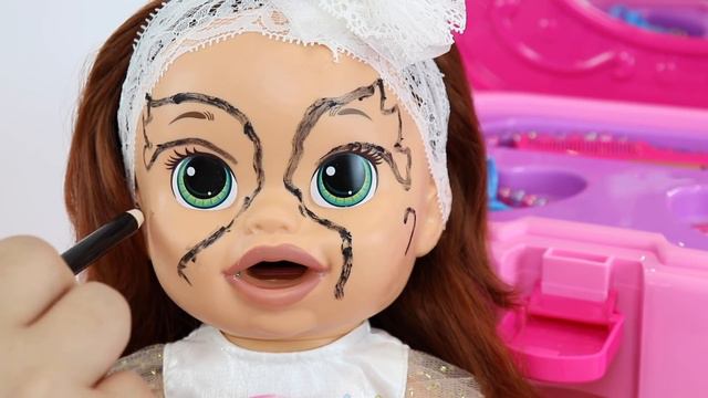 Sara Se Disfraza De Hada Unicornio Con El Nuevo Juguete De Maquillaje Infantil