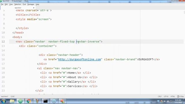 Bootstrap Navbar || by Durga On 31-07-2018 смотреть онлайн
