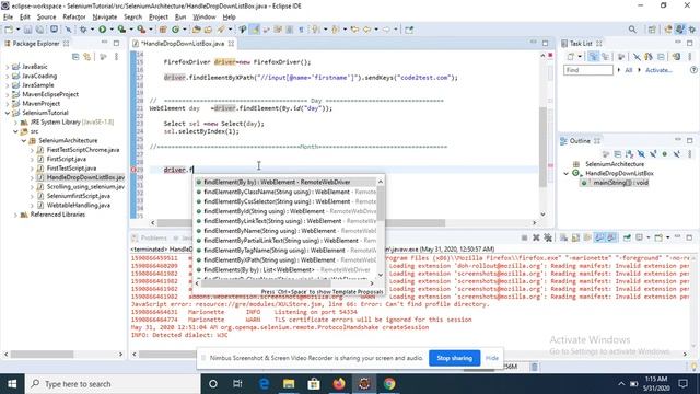 How to select value from drop down list in selenium webdriver | Select Class смотреть онлайн