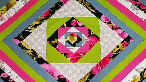 Коврик в оригинальной технике шью буквально за несколько минут