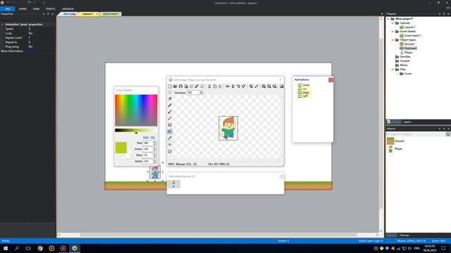 Анимация 🎭 в Construct 2 смотреть онлайн