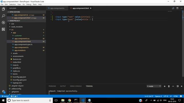 #08 : One way Data Binding in Angular with Example смотреть онлайн