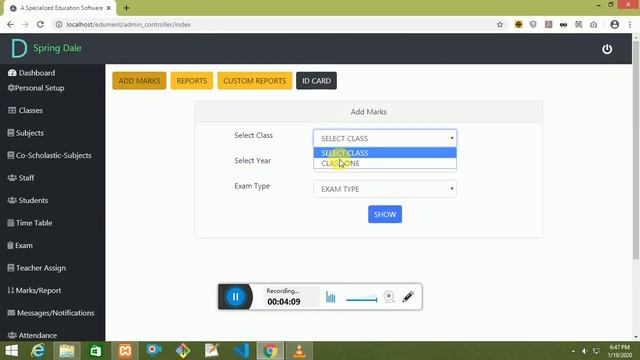 School Management Software (PHP) смотреть онлайн