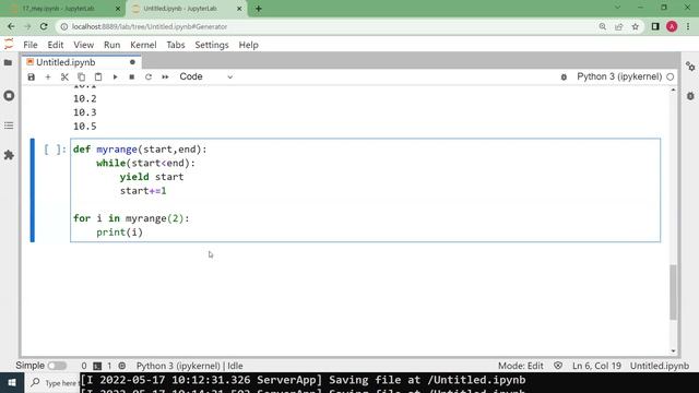 Jupyter File, Generator , Decorator, function 8 Python 25 смотреть онлайн