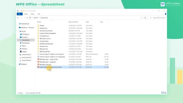 [WPS Academy] 2.6.7 Excel: Batch export multiple pictures смотреть онлайн
