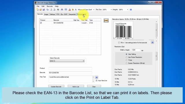Create a EAN-13 barcode смотреть онлайн