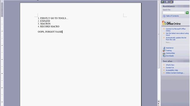 How To Macro On Microsoft Word (2003) смотреть онлайн