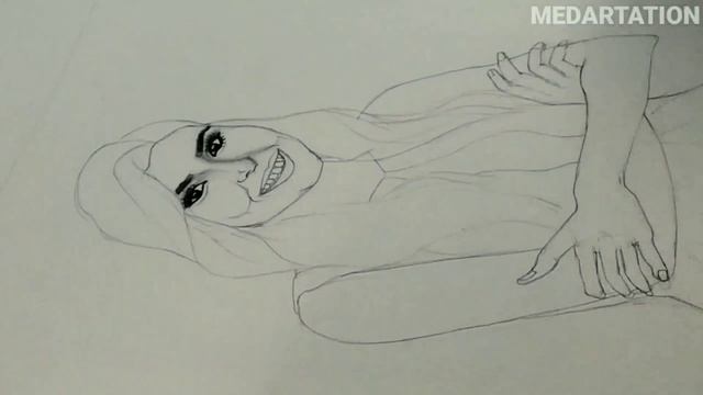 How To Make Portrait Of Hande (Hayat) (Sketch) #8 PART-1 ( _medartation_) смотреть онлайн