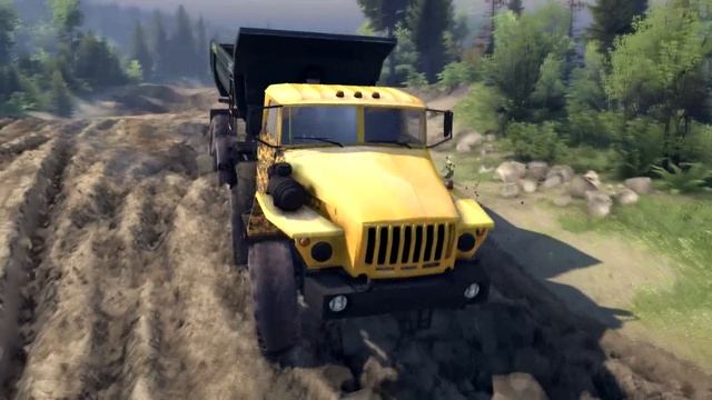 Spintires 2014 - Урал-6614 смотреть онлайн
