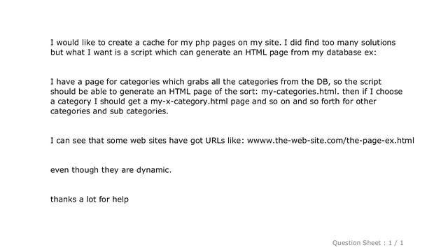 HTML : Caching HTML output with PHP смотреть онлайн