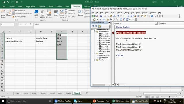 Learn Excel - Video 260- VBA -ListBox & ComboBox -FORM -Part 2 смотреть онлайн