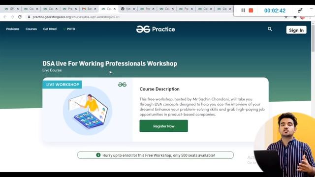 GeeksForGeeks Free Certified Courses | Online Free Workshops | DSA Course | Internship Opportunity смотреть онлайн