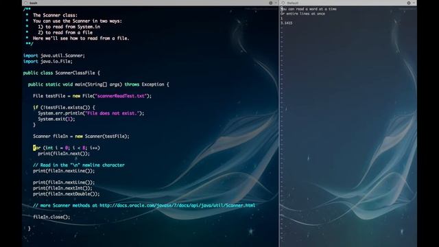 Java I/O 04. The Scanner class - reading from a file смотреть онлайн