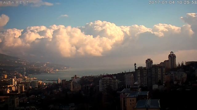 Онлайн Камера - Ялта, Крым. День 2017-01-04 за 7 минут смотреть онлайн