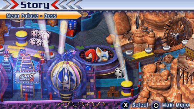 Sonic Rivals 2 (PSP) [4K] - Knuckles & Rouge's Story (Rouge) смотреть онлайн