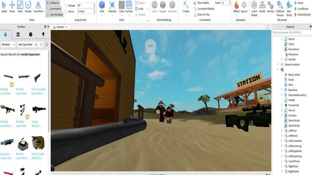 Roblox cowboy gets exploded by rocket смотреть онлайн