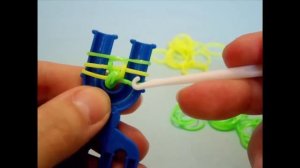 Браслет из резинок Французская коса на рогатке