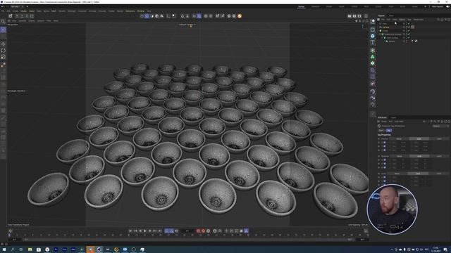 Зацикленная анимация 001. Cinema4D+Redshift.