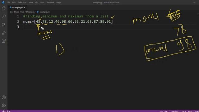 Max and Min in List Python|List in Python|Maximum and Minimum by Manual Programming Python смотреть онлайн