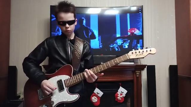 ??? I'LL BE BACK! TERMINATOR PLAYS THE GUITAR// George Thorogood, Bad To The Bone (guitar cover) смотреть онлайн
