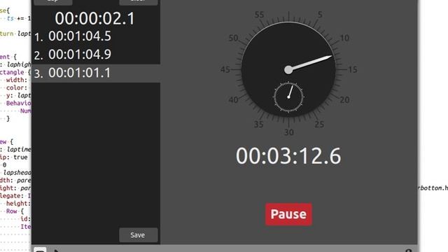 Stopwatch made with QML and Pyside on Ubuntu смотреть онлайн