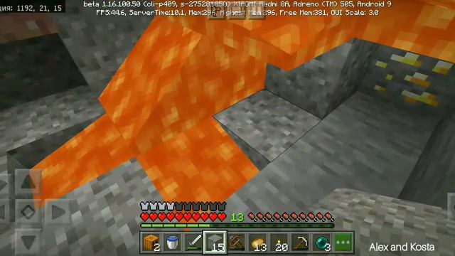 ►Minecraft BETA. Добывание Золото в пещере (•‿•) смотреть онлайн