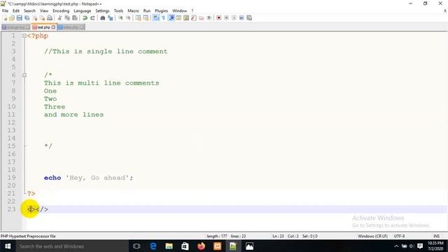 Comment in PHP Part - 03 смотреть онлайн