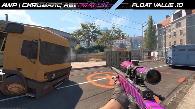 CS2 AWP | Chromatic Aberration - Skin Showcase All Floats [4K60FPS]