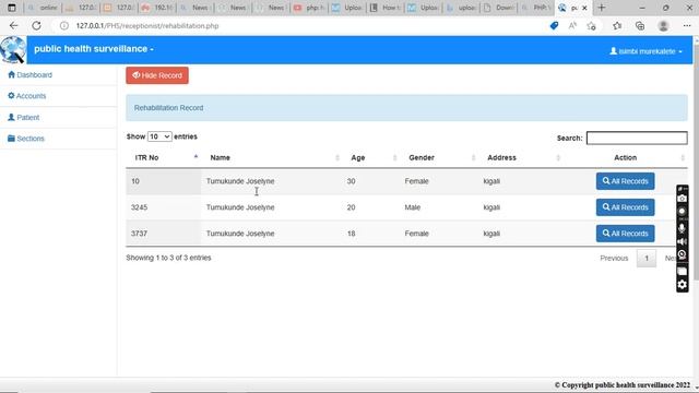 public health surveillance PHP project смотреть онлайн