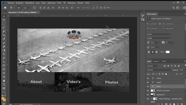 Web Design Speed Art #2 - Operation Market Garden website [Adobe Photoshop] смотреть онлайн