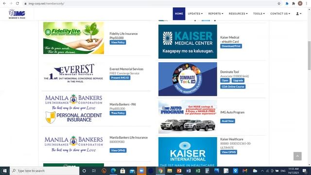HOW TO UPDATE IMG PERSONAL ACCIDENT INSURANCE AND FIDELITY LIFE INSURANCE? смотреть онлайн