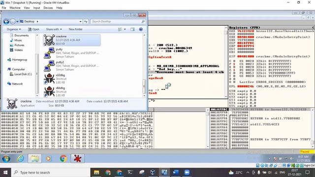 OllyDBG demo for cracking password by bypassing the password check смотреть онлайн