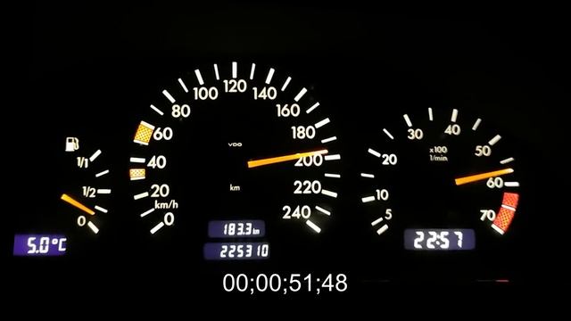 MB W202 2.0 Atmo Stock VS MB W202 2.3 Kompressor Stock 0-210KM/H & Top Speed 2.0 Atmo